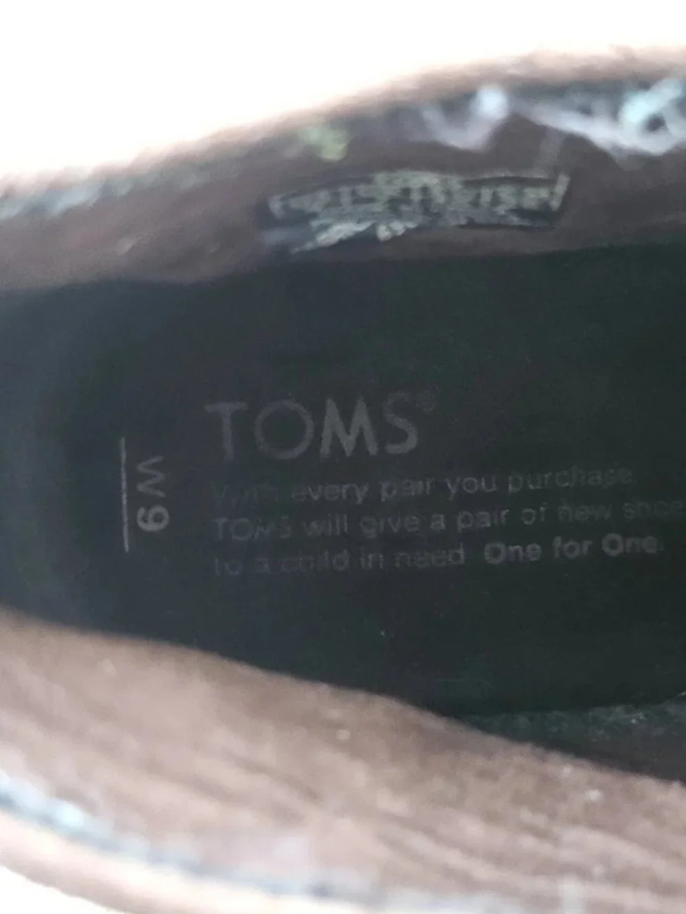 Toms Women Boots Shoes Brown Fabric Upper High Top Wedge Shoes Size 40EU 9US